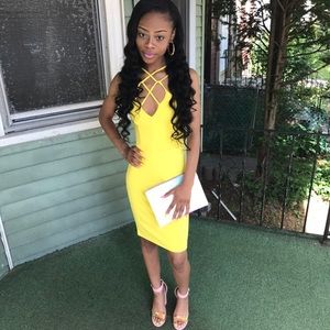 Yellow Criss Cross dress